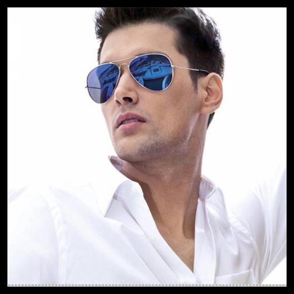 Blue Aviator Sunglasses - Picture 10 of 10